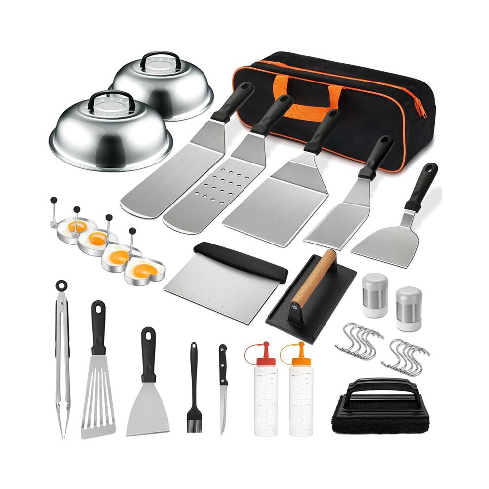 35Pcs Griddle Accessories Kit, Flat Top Grill Accessories Set, Grill Spatula Set With Spatulas, Basting Cover, Scraper 4711824120718