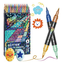 Soft Brush Tips Markers Pens For Creative Coloring Projects-36
