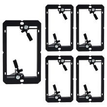 5 Stuks Laagspanningsmontagebeugels, Ideaal voor Enkelvoudige Wandplaten, Telefoonkabels, Netwerkkabels en Coaxkabels