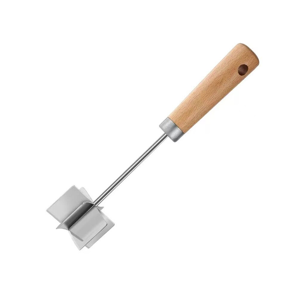 Meat Chopper Stainless Steel, 6 Curve Blades Meat Masher, Ground Beef Chopper Tool & Hamburger Smasher 4713332083189