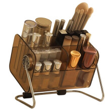 Kosmetikaufbewahrungsbox, Aufbewahrung für Schreibwaren, Schminke, Lippenstift, Lidschatten, Pinsel, Make--Pinseltrommel, Herausnehmbares