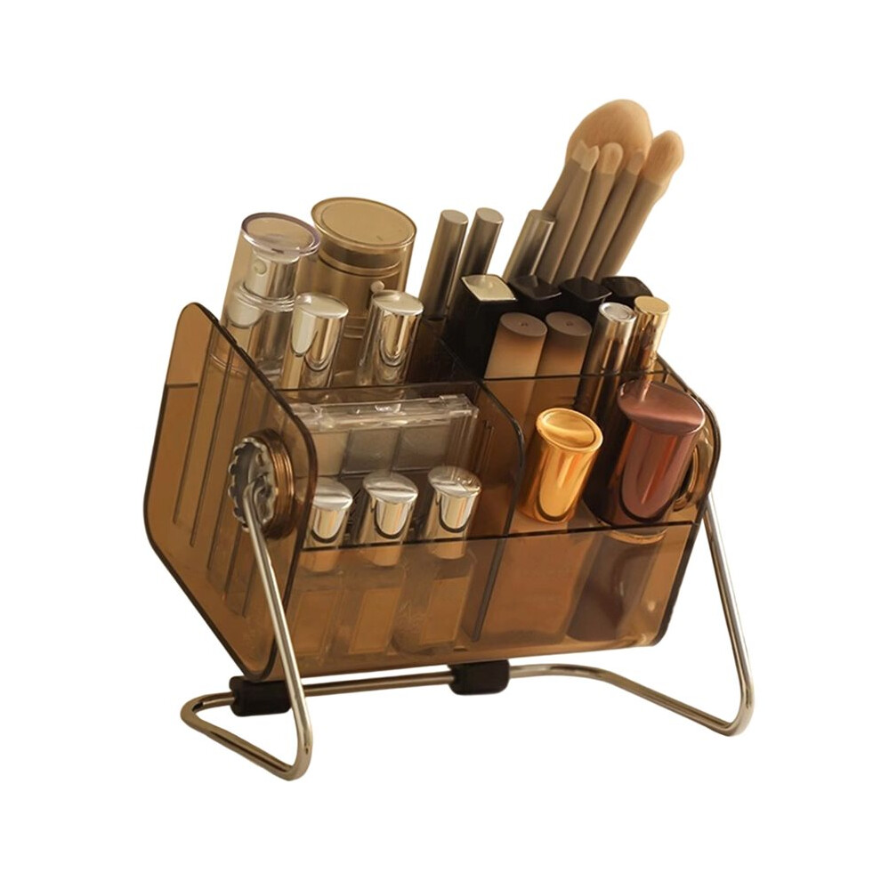 Tlily Cosmetic Storage Box Stationery Storage Dressing Lipstick Eye Shadow Brush Makeup Brush Drum Removable Storage Rack