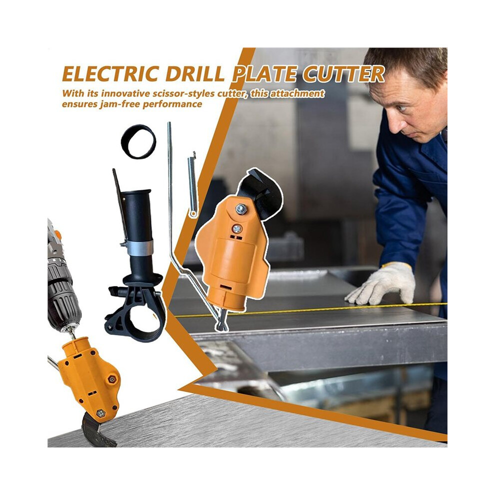 Metal Shear Drill Attachment Drill Metal Cutter Attachment Workshop Repair Accessory Electric Cutting Tool Part For Iron 6033968150863