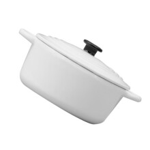 1/12 miniatuur soeppan realistisch meubilair voor poppenhuis-Wit