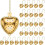 30 Pcs Tea Strainer Stainless Steel Tea Interval Diffuser Heart Shape Mesh Tea Filters with Extended Chain Hook 1