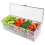 Fruit Vegetable Spice Container with Lid, Plastic Ingredient Container, Ingredient Box, 5 Compartments, Side Container 8