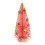 Red Plastic Christmas Trees Tabletop Decor 10pc 7