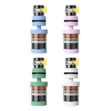4 Pcs Six-Layer -Proof Universal Removable and Washable Kitchen Extended Rotatable Faucet Filter