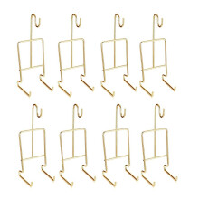 8 Pieces Tea Cup and Saucer Display Stand Holder Cup Saucer Holder Pack Tea Coffee Mug Organizer for Kitchen Plate