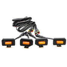 1Set LED Front Grill Lights for Tacoma Raptor TRD Off Road Sport 2020 2021 External Grill Lamp Yellow Light