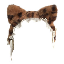 Plush Kitten Ears Hairband Furry Headbands for Coser Anime Fans