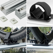 Supporto per Forcella da Bicicletta per Portapacchi da Tetto per Auto, Sgancio Rapido Attraverso L'Asse, Supporto per Forcella Anteriore per Bici da