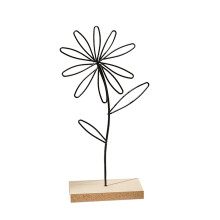 Ornamento de folha de ginkgo em metal com base – acabamento dourado