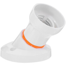 Sealbhóir Lampa E27/B22 Soicéad Plaisteach Bán