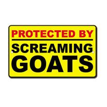 Scream Goats újdonság fémtábla 12x8 hüvelyk