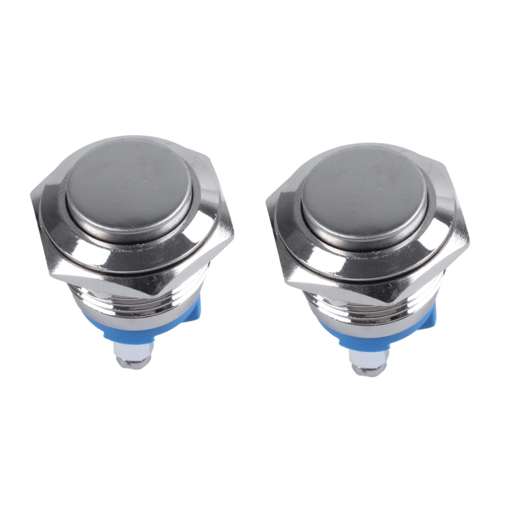 5Pcs 16Mm High Round High Round Momentary Metal Push Button 6031891352002