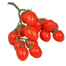 Tomates cerises artificielles rouges décoratives en mousse, 12 pièces