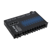 Equalizador de 9 Bandas de Alto Desempenho 9 Bandas de Equalização 12V para RV Car Metal com Entrada CD AUX Saída de Chip DSP