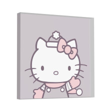 Hello Kitty akril négyzet alakú plakett inspiráló idézettel