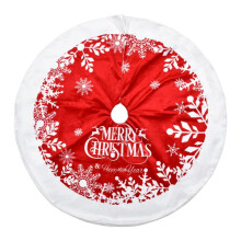Roter Weihnachtsbaumrock, 90 cm oder 122 cm