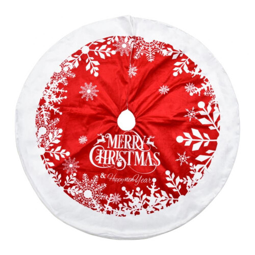 Roter Weihnachtsbaumrock, 90 cm oder 122 cm