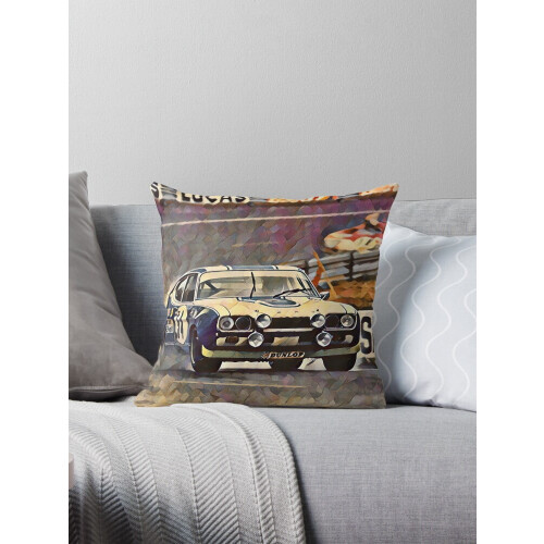 Κάλυμμα μαξιλαριού AIVO Ford Capri Racing, από τεχνητό λινό, 2 όψεων