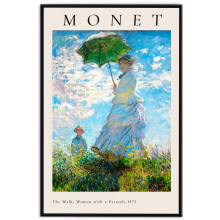 Monet Canvas Wall Art – Woman with Parasol, 12x16in or