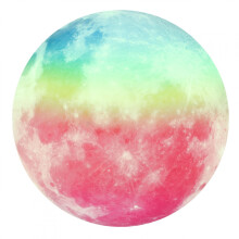 Sticker mural Lune phosphorescente 30 cm PVC
