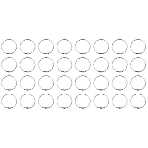 Set di 48 anelli per tende cromati