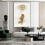 3-teiliges modernes Blumen-Leinwandbild-Set 1