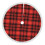 Geruite kerstboomrok van polyester, 91 cm (36 inch). 1