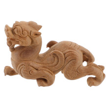 Estátua de animal de madeira para decoração de mesa
