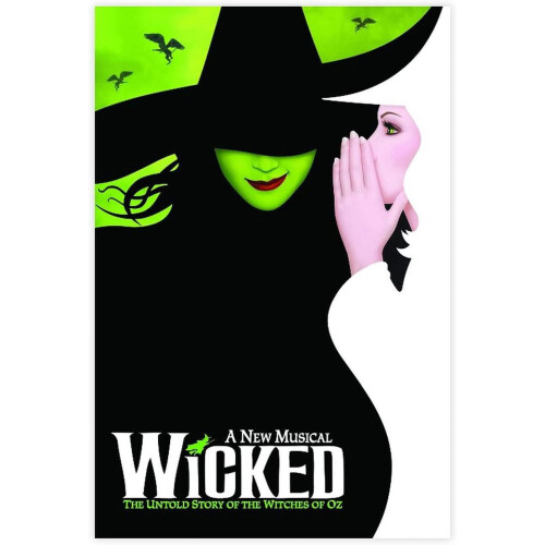 Wicked Broadway Leinwandposter, Wandbild, ungerahmt oder gerahmt