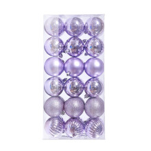 36-Piece 1.2 Inch Green Shatterproof Christmas Baubles