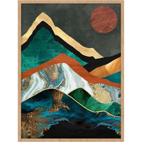 Τέχνη τοίχου Boho Mountain 12x16 ίντσες