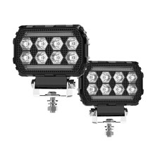 4.5 Inch LED Work Light DRL Daytime Running Light Spotlights Off-Road Lights Yellow+White Light for Trucks UTV ATV Car