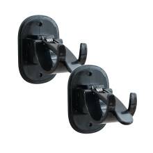 Clips para barra de cortina, romana o de ducha sin necesidad de perforar (compatibles con barras horizontales de menos de 4,2 cm de diámetro) - 2