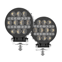 Round 4 Inch Car LED Work Lights Day Running Lights for Truck ATV UTV SUV Motorcycle Cart Trailer Boat