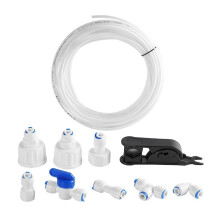 Kit de Manguera de Agua para Refrigerador Tubos Purificadores de Agua Manguera de Agua de 15 M Tubo de Agua Potable para Refrigerador Conector de