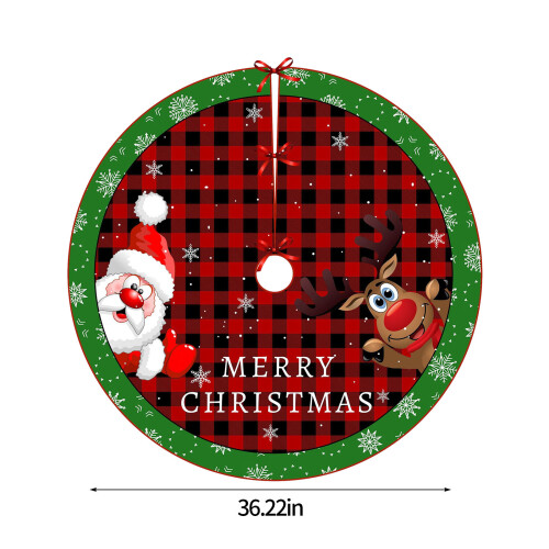 Weihnachtsbaumdecke aus Polyester, 92 x 92 cm, mehrfarbig 1