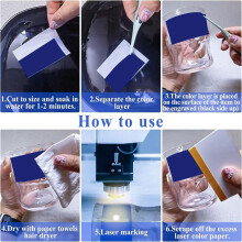 9 Pieces LaserEngraving Marking Paper for Ceramic Glass Metal LaserCutting and Engraving