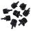 Single Hook 4 Points External Thread Black Connector Garden Irrigation Internal Thread Interface Sprinkler Connector 1