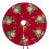 Weihnachtsbaumdecke 120 cm, wendbar, bordeauxrot-weiß 2