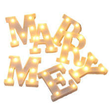 Świetna Lampa w Kształcie Litery Lampa LED Urodziny Propozycja Ślubu Dekoracja Alfabetyczne Światło Nocne