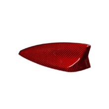 Capa de Antena de Carro Adesivos Decorativos Acessórios de Fibra de Carbono para Camaro 2016-2023 Padrão de Fibra de Carbono Vermelho