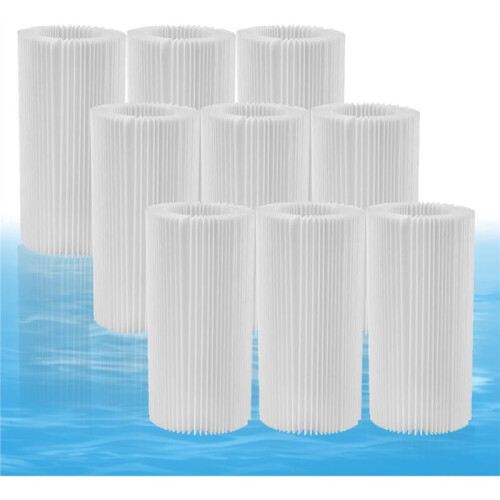 9Pack Pool Filter Paper Replacement for Resusable Pool Filter for Above Ground Pools with Pump and SPA Pool Filter Paper 2