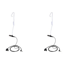 2X Fbi Acoustic Tube Earpiece Headset Mic for Vertex Vx-3R Vx-5R Vx-8Gr Vx2R