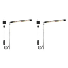 2X Full Spectrum LED Grow Lights for Plants with Adjustable Height, 3 Lighting Spectrum, Auto Timer 3/9/12H US Plug