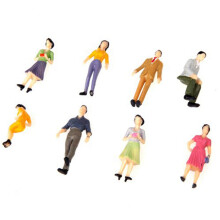 100Pcs G Scale 1:30 Mix Painted Model People Train Park Street Passenger Figures