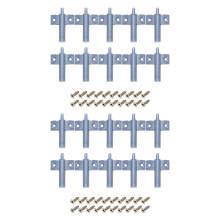 20X Soft Quiet Close Kitchen Cabinet Door Drawer Closer Damper Buffers+Screws Grey